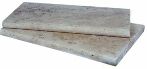 Antique Travertine Bullnose Pool Coping Tiles