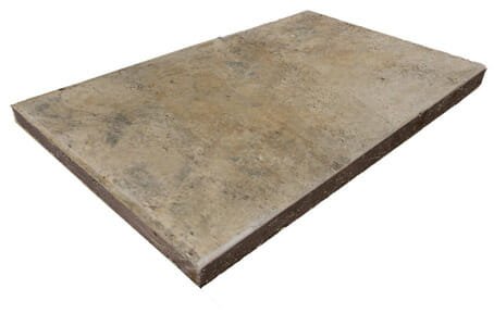 antique travertine unfilled and tumbled tumbled coping tiles