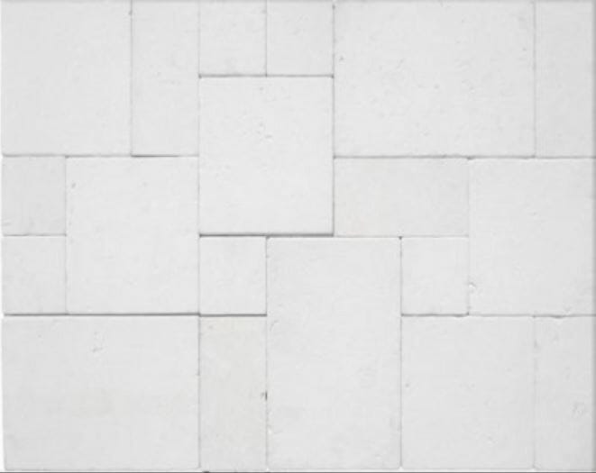Capri White limestone Travertine french pattern