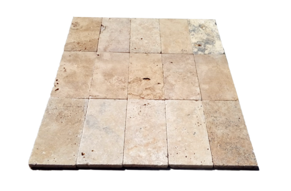 Ivory travertine unfilled and tumbled