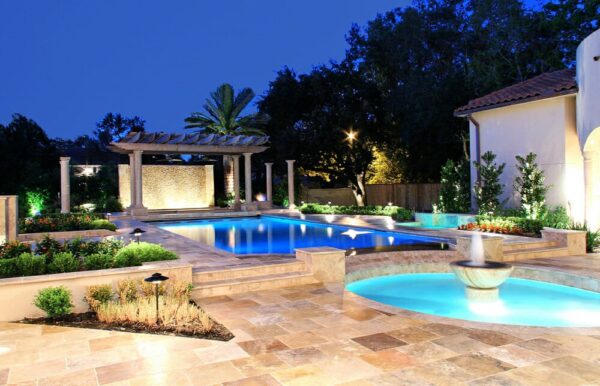 noce travertine unfilled and tumbled pool coping tiles pool pavers