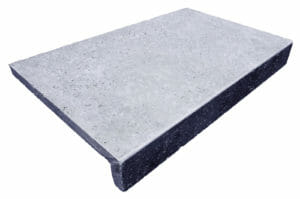 SILVER TRAVERTINE DROP FACE POOL COPING TILE UNFILLED AND TUMBLED
