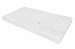 Shell White travertine tumbled pool coping tile