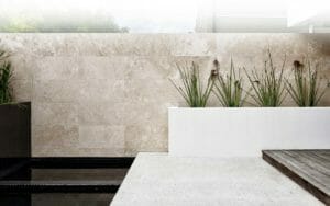 ivory filled and honed travertine wall tiles