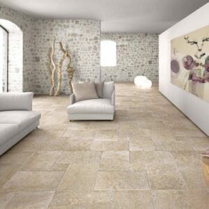 Travertine Classic honed and filled floor tiles