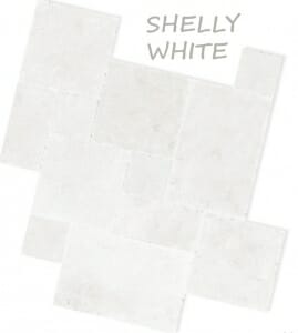 white travertine tiles