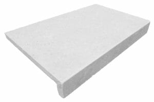 capri WHITE TRAVERTINE DROP FACE POOL COPING TILE